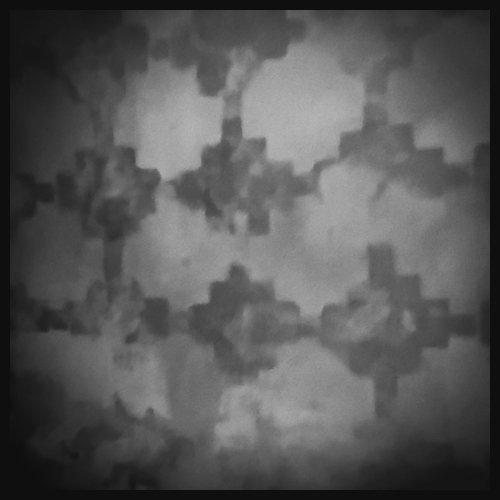 distressed stencil technique to achieve an aged surface